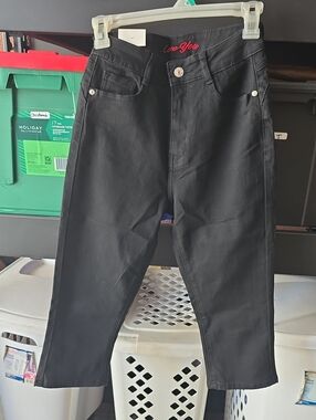 Black 'Love You' High-Rise Jeans